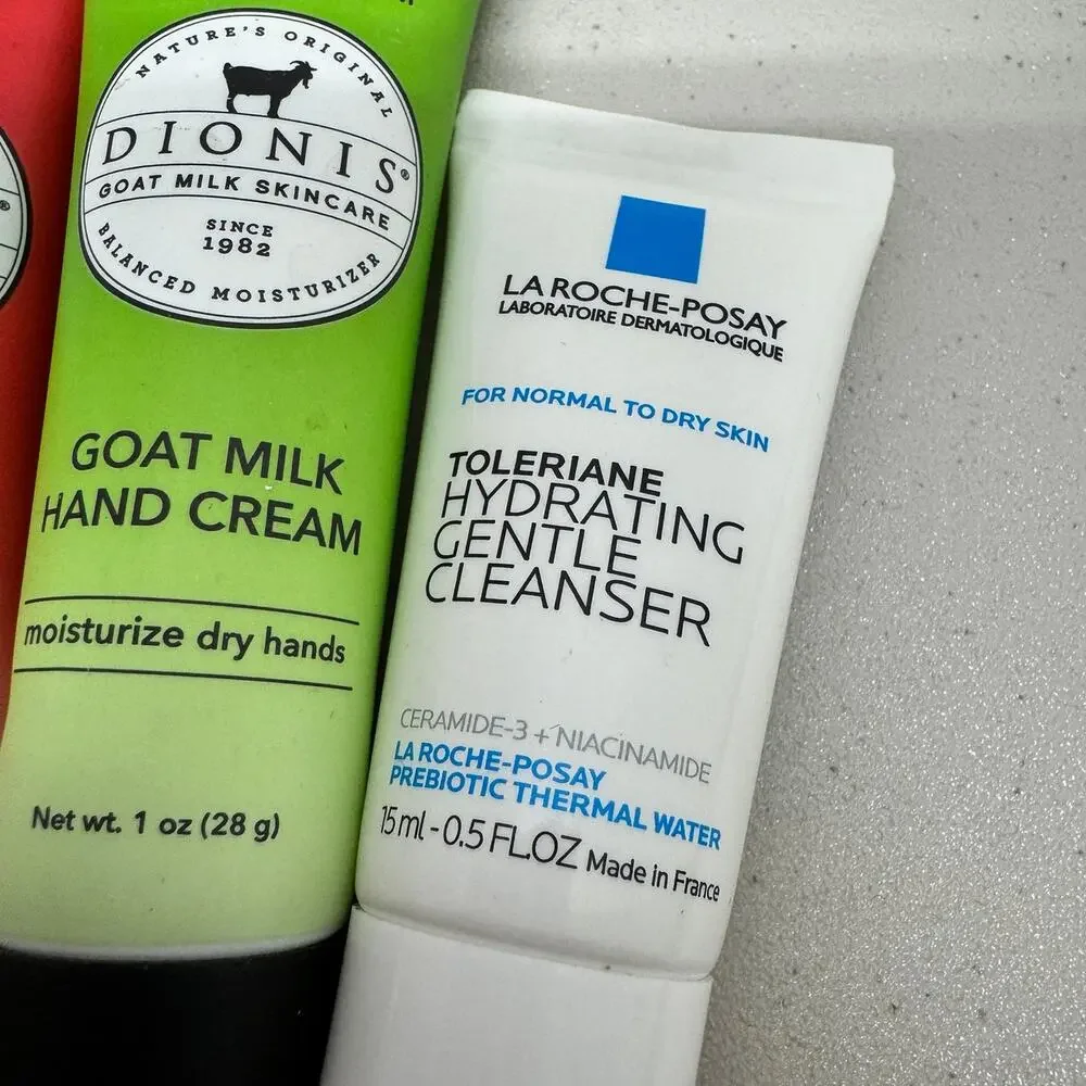 Travel size skincare bundle Lotion and face wash New